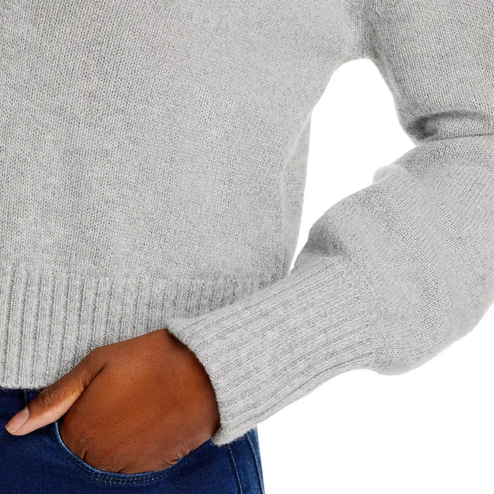 Paige Maxie Sweater - Heather Grey Cashmere - Picture 6 of 16